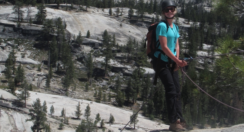 adult rock climbing trip